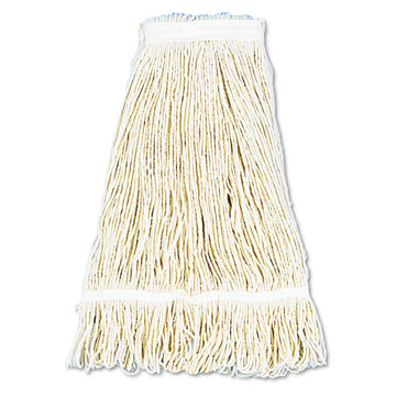 Boardwalk® Pro Loop Web-tailband Wet Mop Head, Cotton, 24oz, White, 12-carton freeshipping - TVN Wholesale
